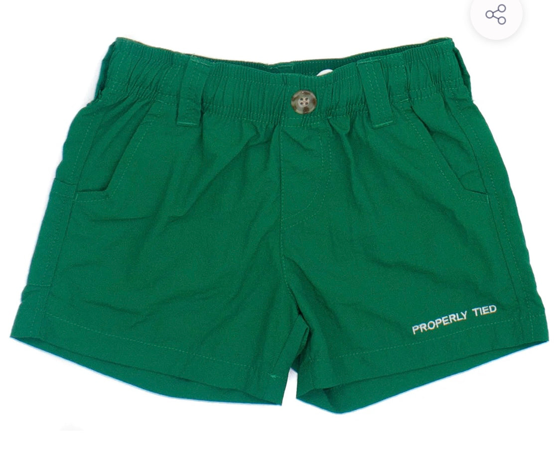 Properly Tied- Youth Mallard Shorts-Meadow