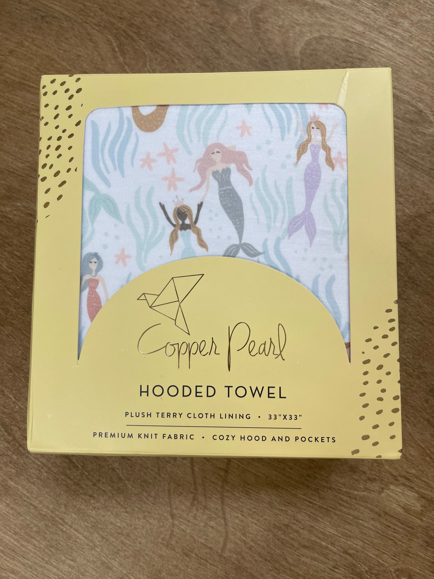 Copper Pearl- Hooded Towel- Coral