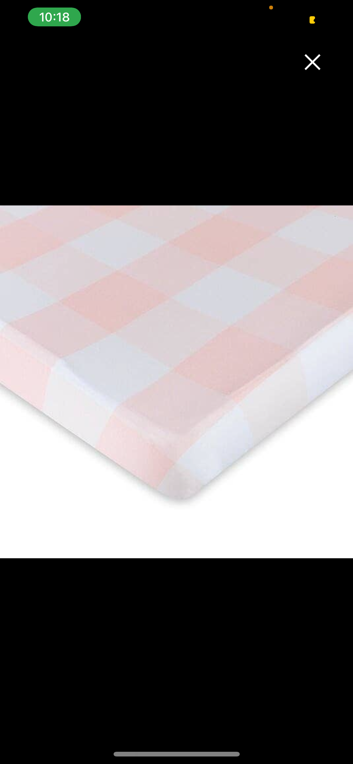 Crib Sheet Gingham Pink