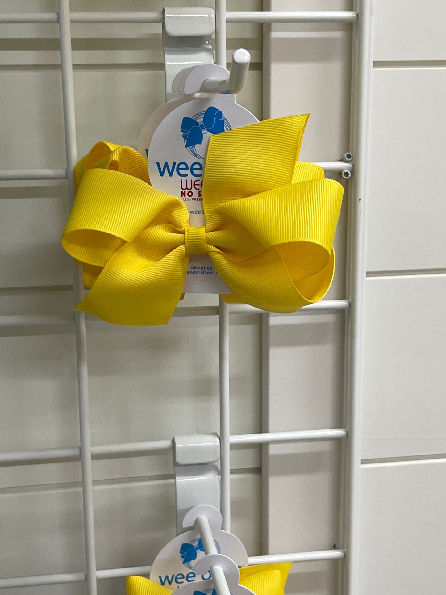 Wee Ones- Medium Bow- Yellow