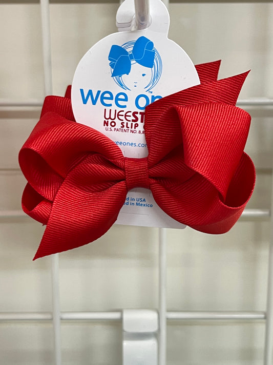 Wee Ones- Small Bow- Red