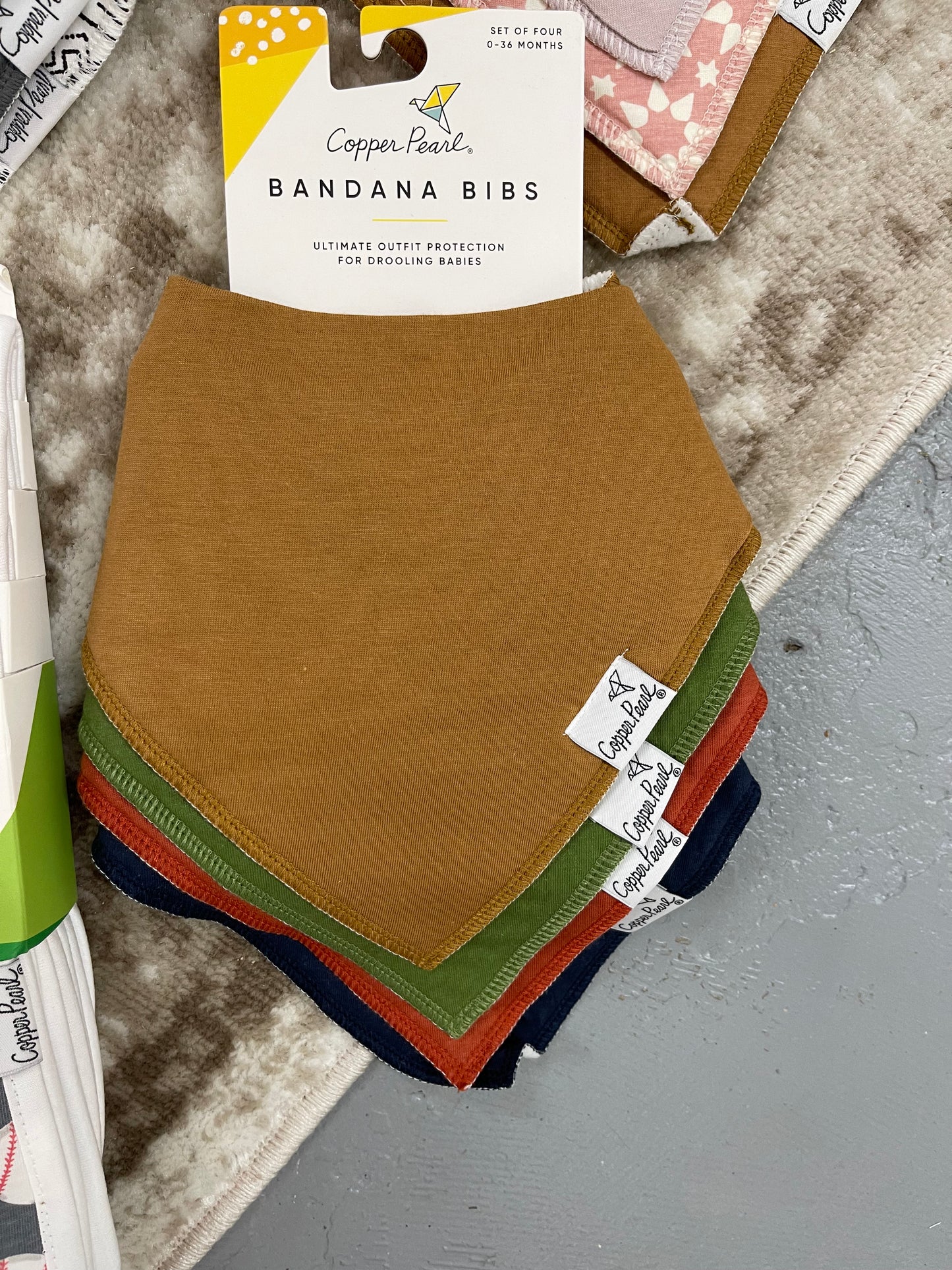 Copper Pearl- Bandana Bibs- Ridge