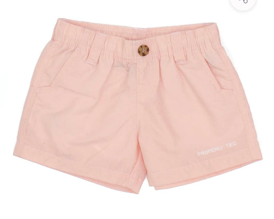 Properly Tied- Youth Mallard Shorts-Peach