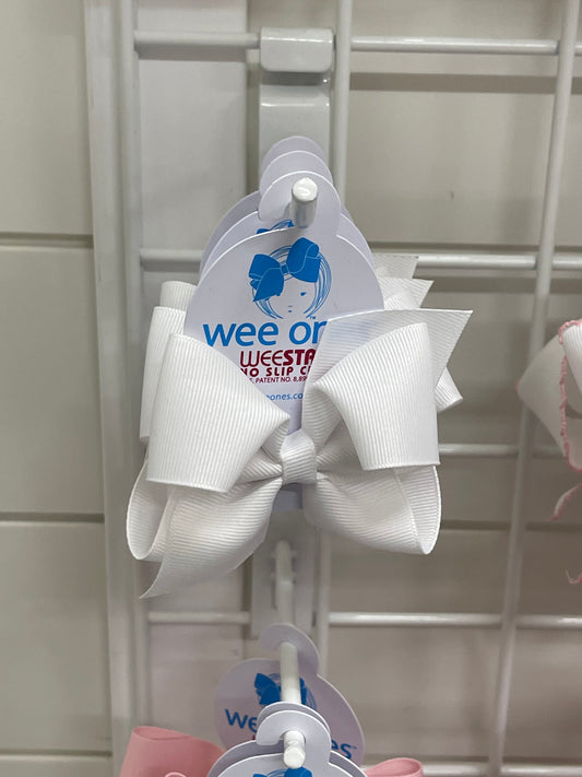 Wee Ones- Small Bow- White